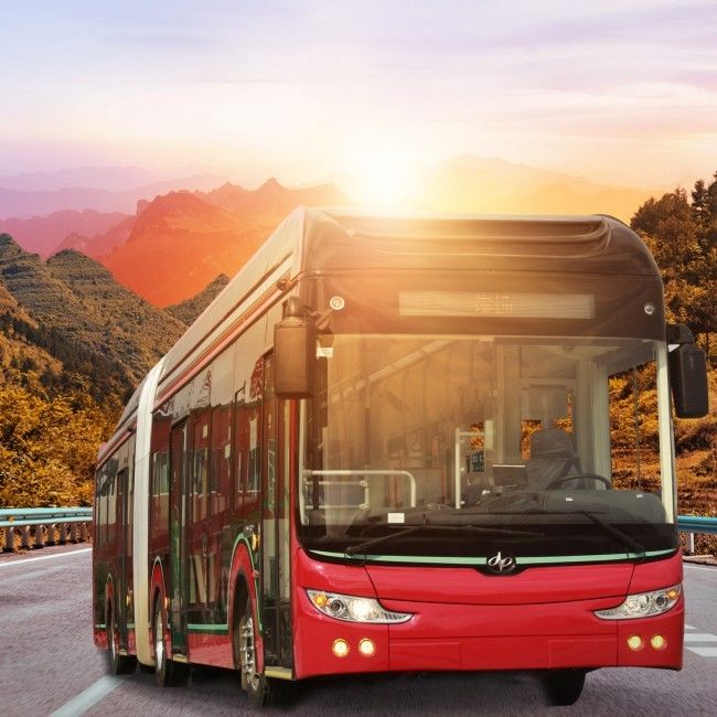 18m zev Bus 50 Sitzplätze Elektrischer BRT Bus ZEV Bus Stadtbus für den städtischen Verkehr.