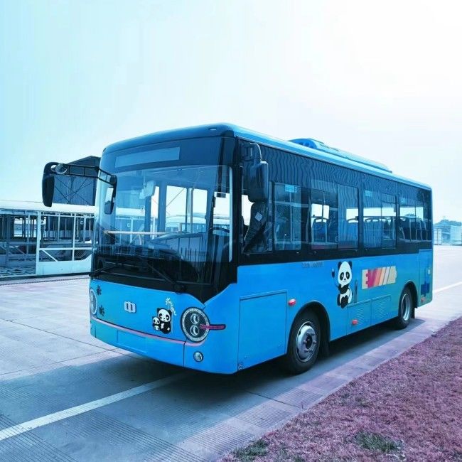Benutzerdefinierte elektrische Stadtbus Batterie LHD/RHD 21-Sitzer Minibus Kilometerlauf 200 - 270 km