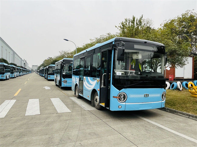 6.6m Elektro-Stadtbus 14 Sitzplätze Minibus 2-Stufen-Verkehrsbus für den Stadtverkehr