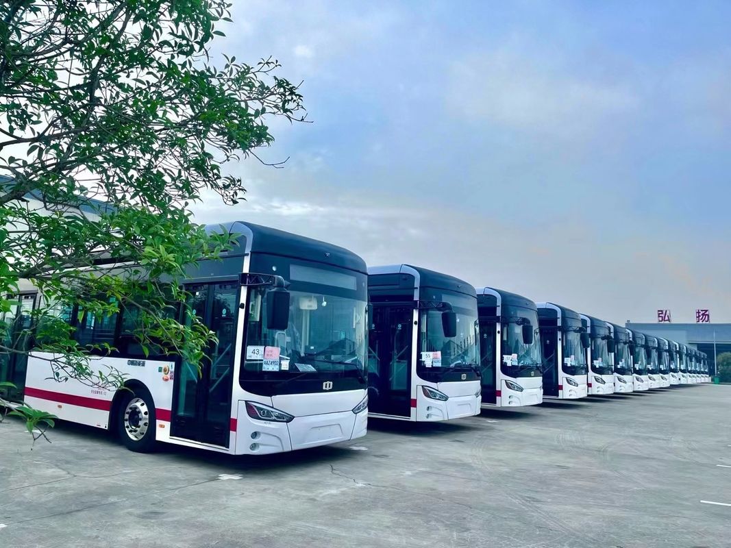 Vor- und Hinterscheibe reiner elektrischer Bus mit Lithium-Ionen-Batterie 255kwh Batterieleistung