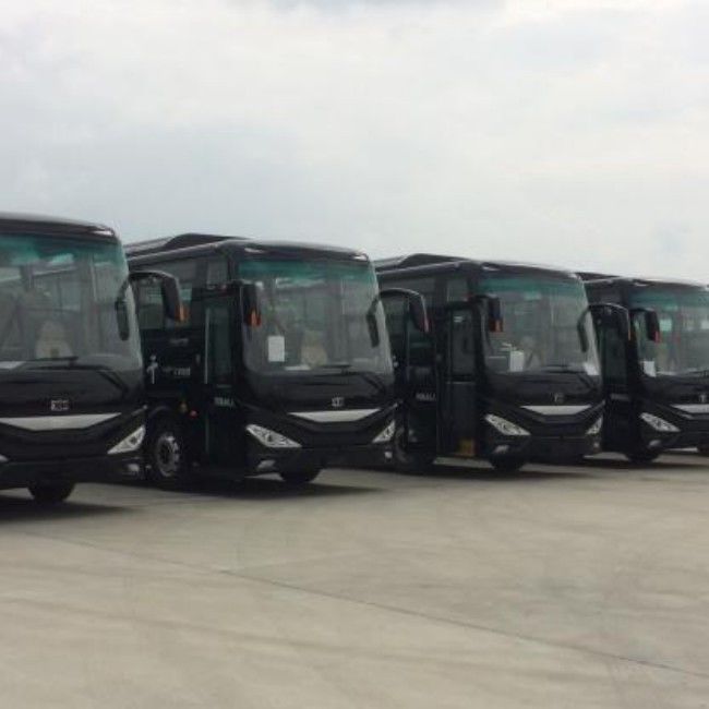 Elektrische Busse Neue Energie reine Elektrische Busse Luxustouristenbus für den Intercity-Transport.