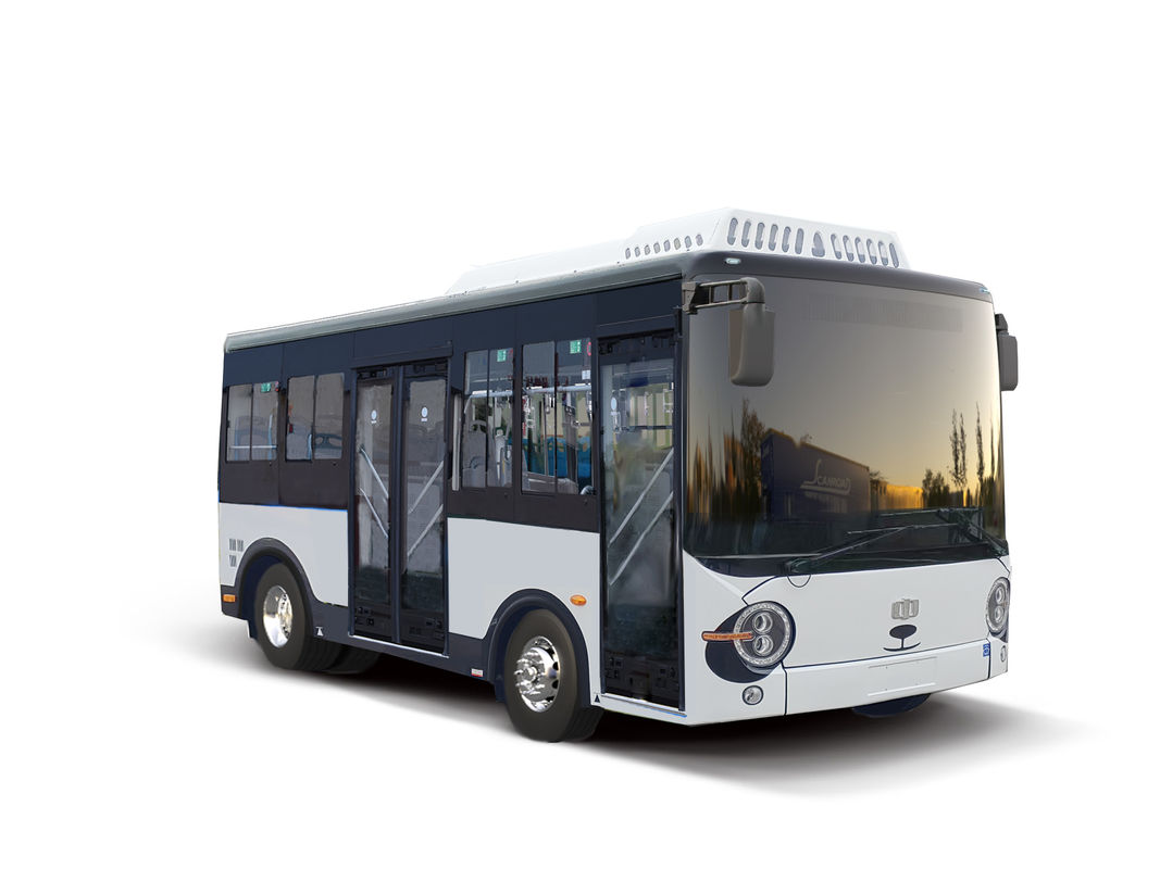 5.9m Elektro-Minibus mit 14 Sitzplätzen Niedrigbodenbusse grüner Bus für den öffentlichen Verkehr.