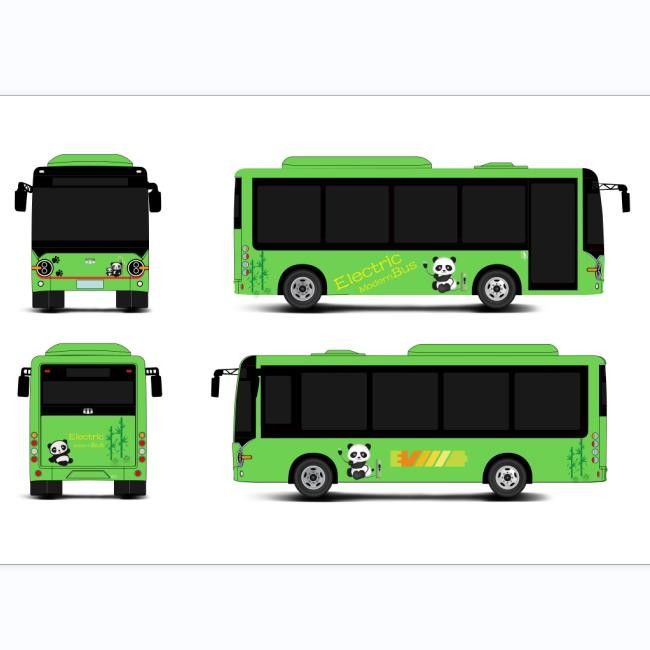 6630*2200*2925 Abmessungen Elektro-Minibus E Bus 6,6m Batterie-Elektrobusse für den öffentlichen Verkehr