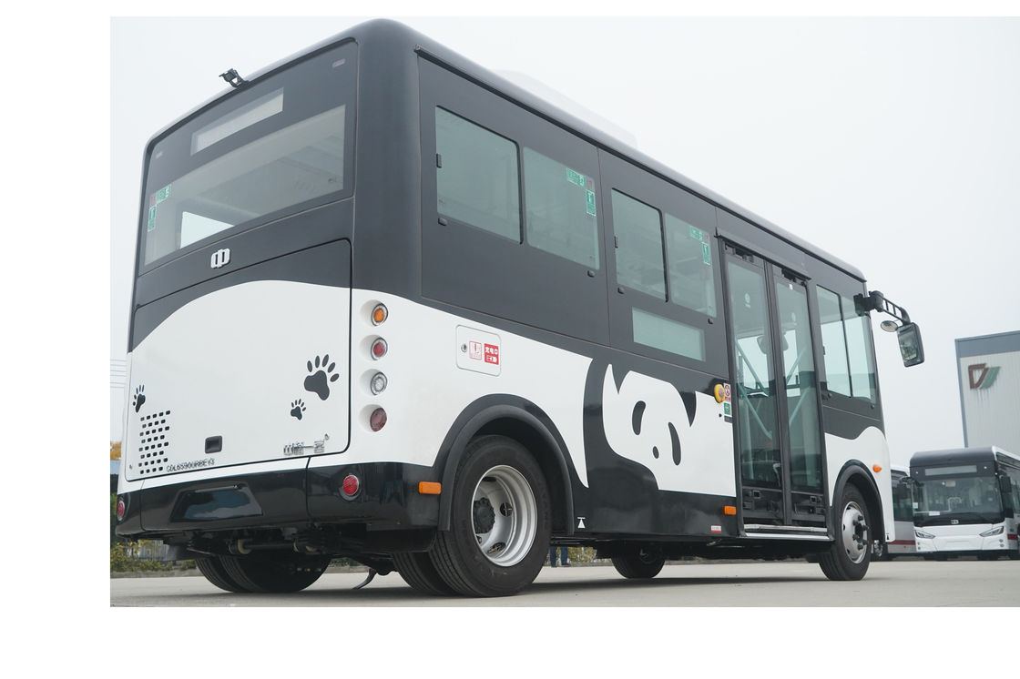 Reiner elektrischer Bus Null-Emissionen öffentliches Verkehrsmittel elektrischer Minibus.