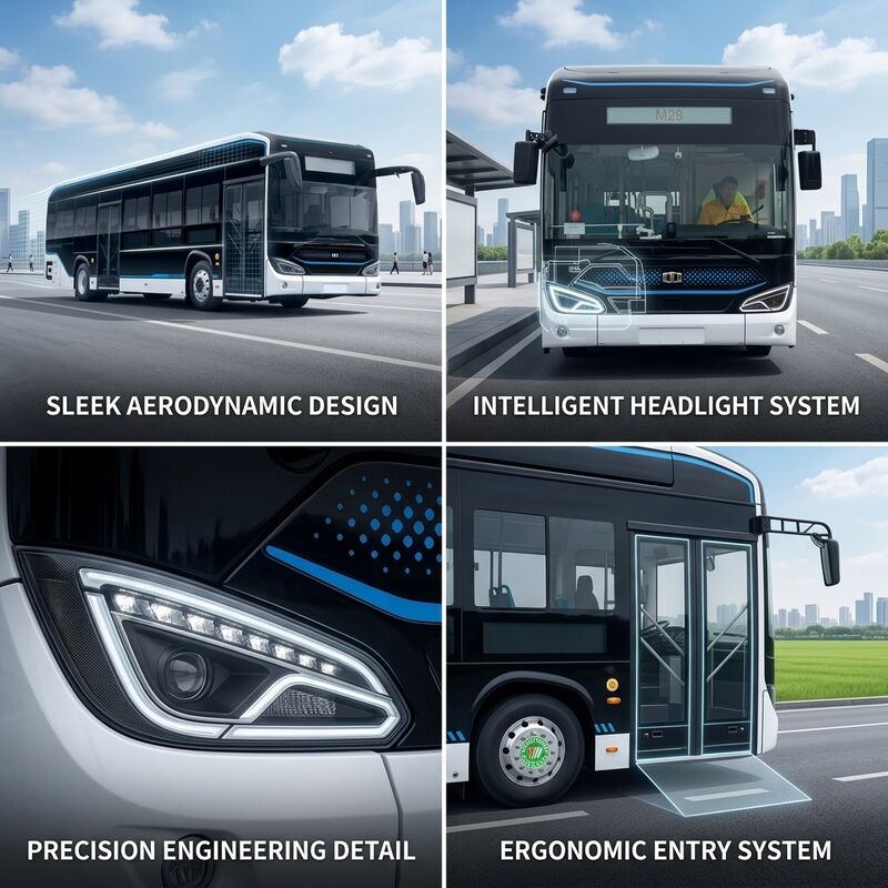 12m Niederflur-Elektro-Stadtbus | Hochleistungs-LFP-Batterie 300 km Reichweite | OEM-ÖPNV-Lösung