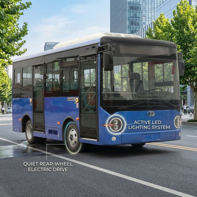 5.9M 14-Sitzer Batterie-Elektro-Stadtbus reines Elektrofahrzeug für den öffentlichen Verkehrsbus nach Downtown.