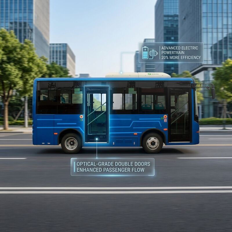 5.9M 14-Sitzer Batterie-Elektro-Stadtbus reines Elektrofahrzeug für den öffentlichen Verkehrsbus nach Downtown.