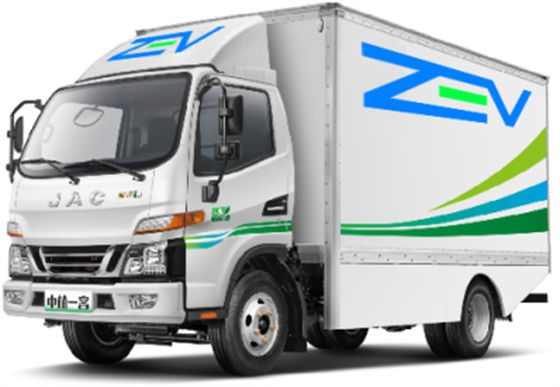 Moderne lange Strecke elektrischer Mini Trucks Refrigerated 440km