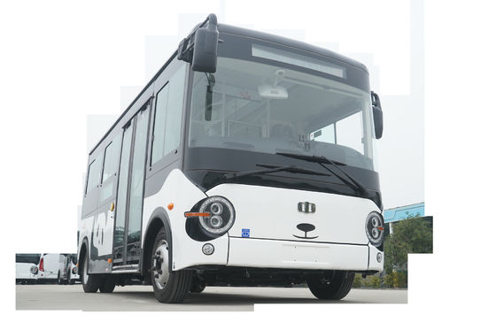 Reiner elektrischer Bus Null-Emissionen öffentliches Verkehrsmittel elektrischer Minibus.
