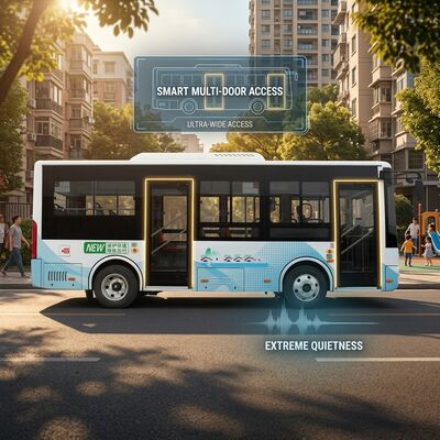 6.6m Electric City Bus New Energy 270KM Meilenlänge 16 Sitzplätze akzeptieren Anpassung.