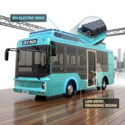 6.6m Elektro-Minibus EV-Bus mit Automatikgetriebe und 23 Sitzplätzen