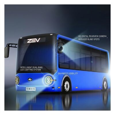 6.6m reine elektrische Busse Mini City Bus Zero Busse für öffentliche Verkehrsmittel 16 Sitzplätze